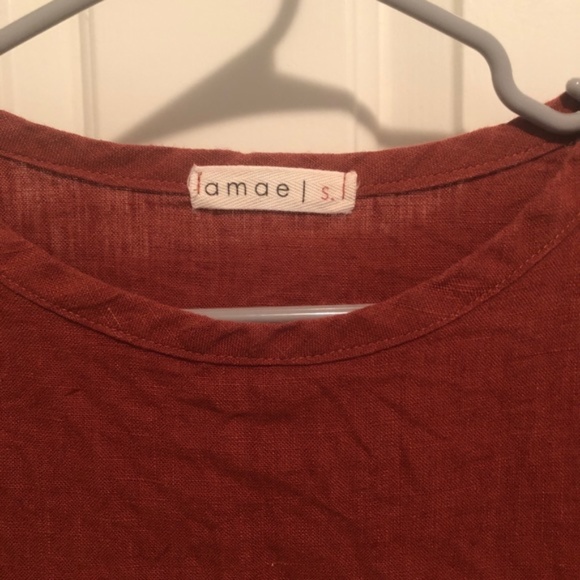 Amae Co. {101} tee dress linen - Picture 3 of 4